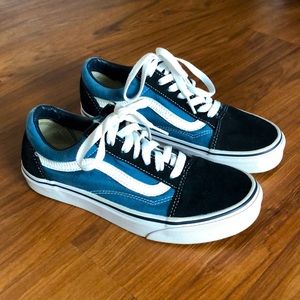 Two tone blue vans